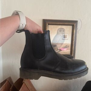 Dr. Martens Black Ankle Boots Vegan Leather